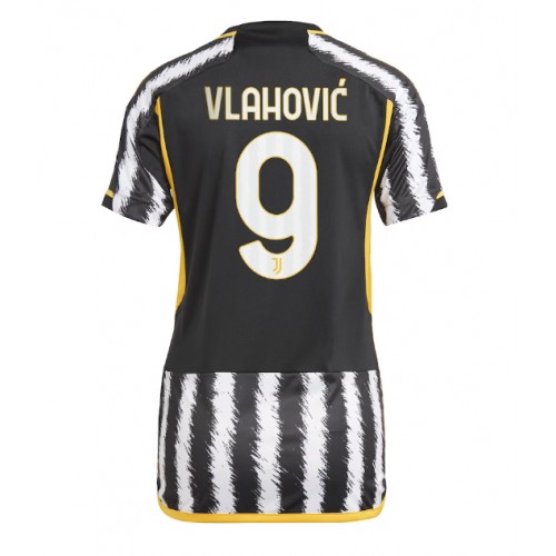 Maillot de foot Juventus Dusan Vlahovic #9 Domicile Femmes 2023-24 Manches Courte